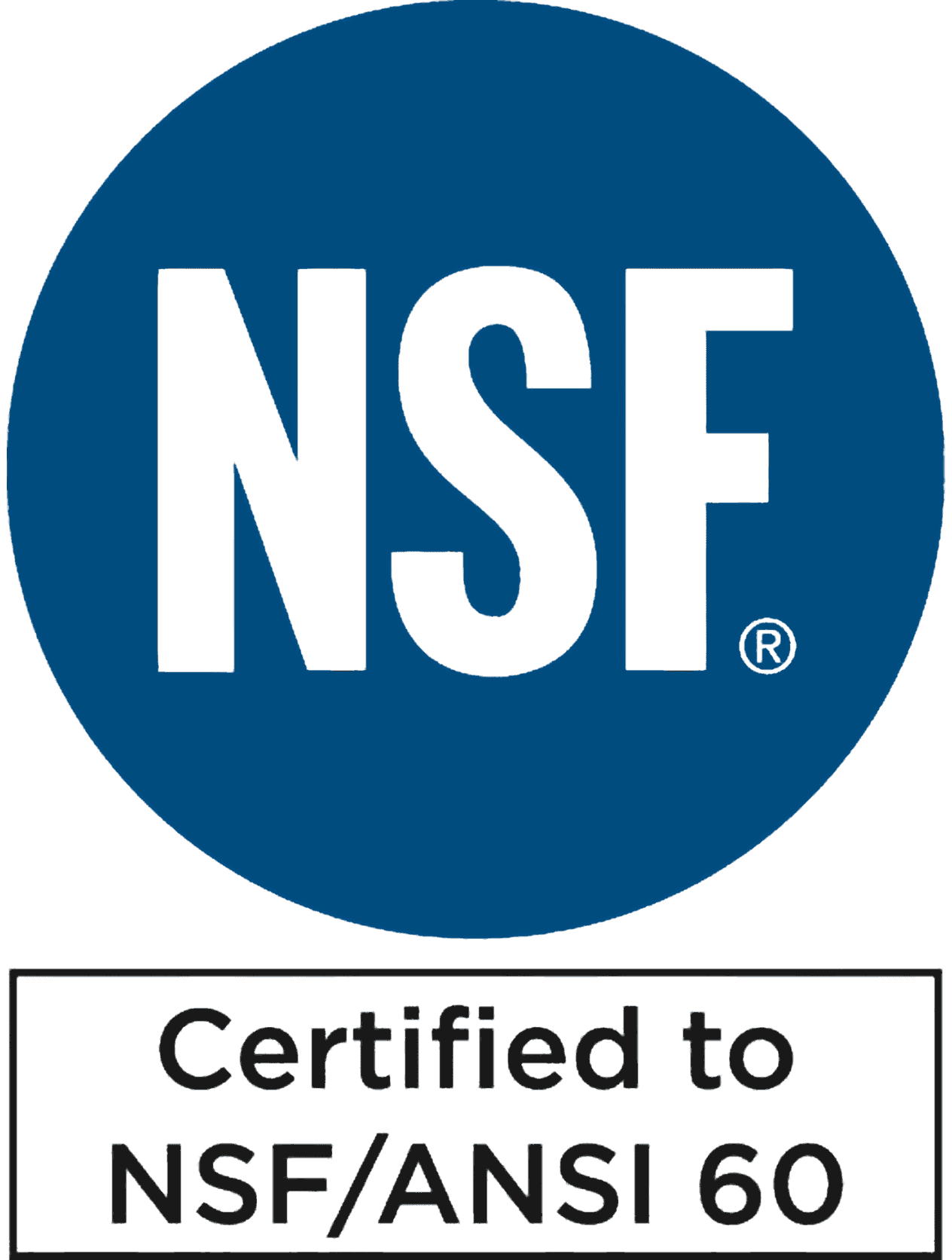 NSF/ANSI/CAN 60 certification